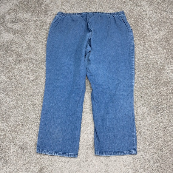 Just My Size JMS Classic Comfort Stretch Pull On Denim Jeans Petite 2X 18W 20W - Picture 4 of 10